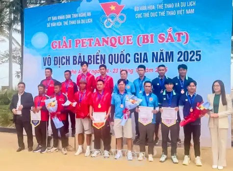 Cà Mau giành 3 huy chương tại Giải Pentanque quốc gia năm 2025