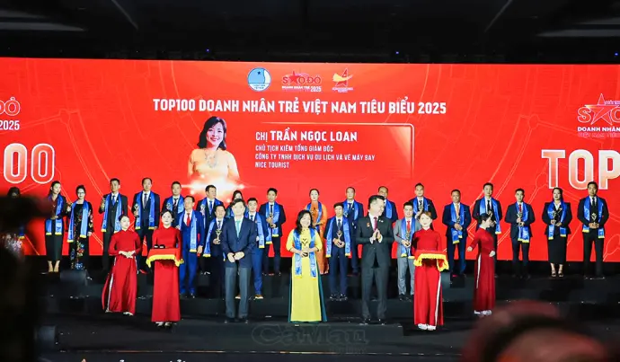 Nữ doanh nhân trẻ Cà Mau Trần Ngọc Loan vào Top 100 doanh nhân trẻ tiêu biểu 2025