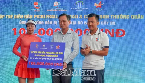 Doanh nghiệp Cà Mau hướng về miền Trung qua Giải Pickleball thiện nguyện