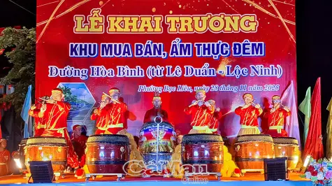Khai trương Khu mua bán ẩm thực đêm Bạc Liêu