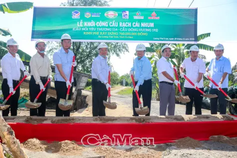 Khởi công cầu Rạch Cái Nhum trị giá hơn 760 triệu đồng