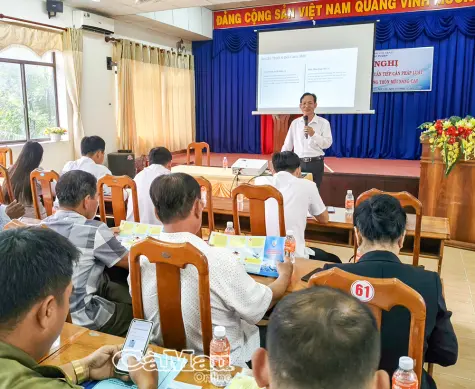 Tập huấn nghiệp vụ xây dựng xã đạt chuẩn tiếp cận pháp luật