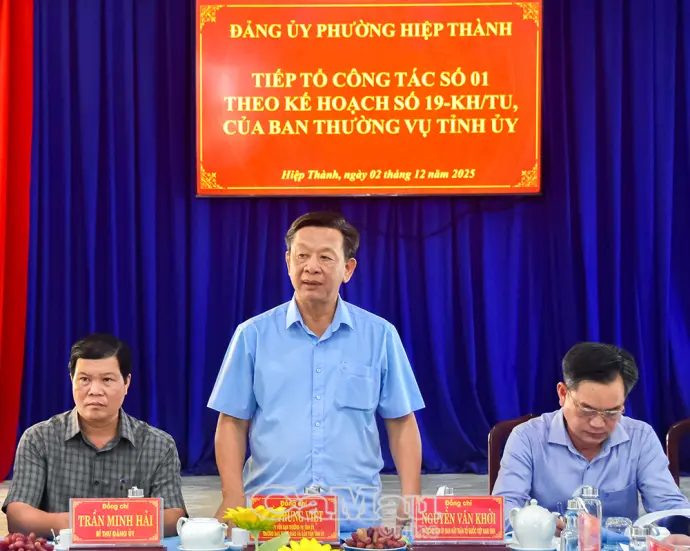 Phường Hiệp Thành: 97% đảng viên học tập nghị quyết của Bộ Chính trị