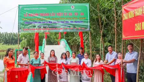 Xã Khánh Lâm khánh thành 3 cây cầu giao thông nông thôn