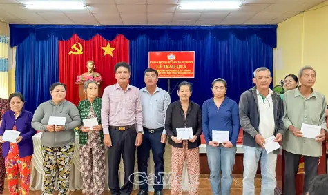 Hưng Mỹ trao quà hỗ trợ hộ nghèo, cận nghèo bị ảnh hưởng thiên tai