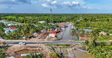 95,27% mặt bằng tuyến cao tốc Cà Mau - Đất Mũi đã được bàn giao