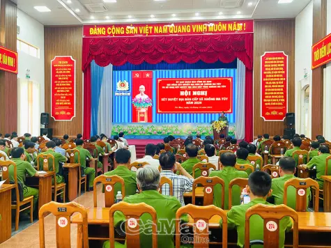 Cà Mau có 19 xã đạt tiêu chuẩn địa bàn cấp xã không ma tuý