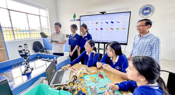 Phòng học STEM - Cú hích đổi mới ở Trường THPT Võ Văn Kiệt