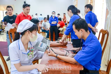 Bệnh viện Đa khoa Cà Mau tiếp nhận 175 đơn vị máu