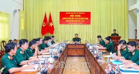 Nghiệm thu công trình sách "Lịch sử Lực lượng vũ trang nhân dân huyện U Minh (1945-1975)"