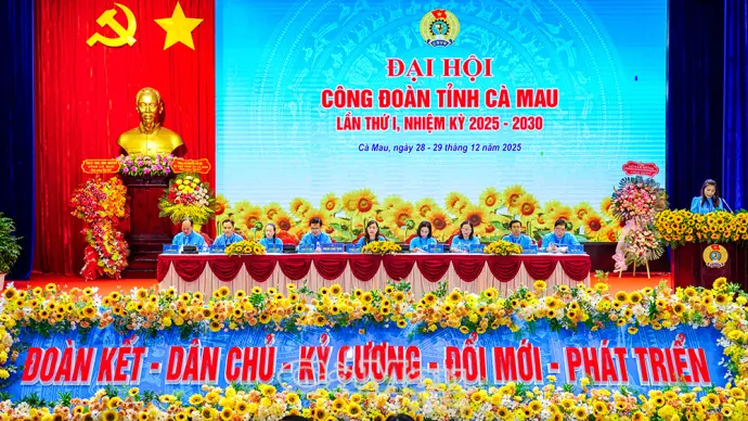 Đại hội Công đoàn tỉnh Cà Mau lần thứ I, hoàn thành nội dung phiên trù bị