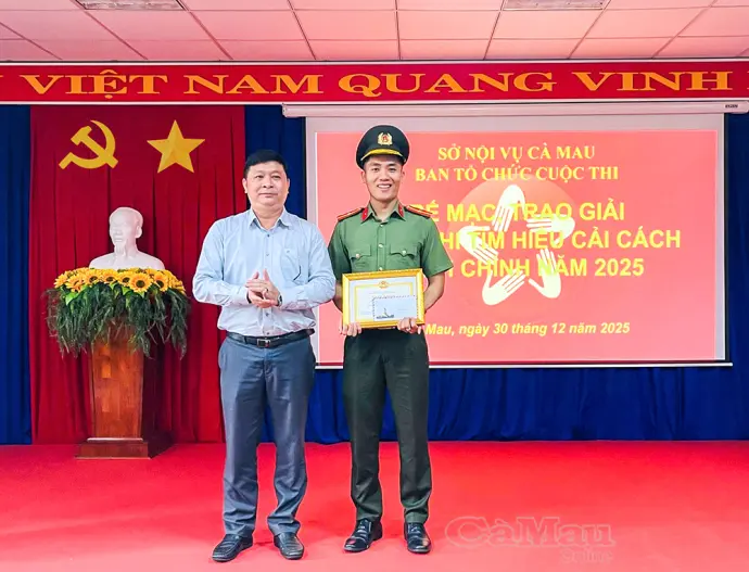 Công an tỉnh đoạt nhiều giải cao Cuộc thi tìm hiểu cải cách hành chính năm 2025