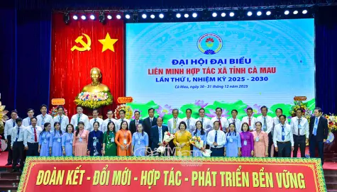 Đồng chí Nguyễn Văn Vũ giữ chức Chủ tịch Liên minh Hợp tác xã tỉnh Cà Mau nhiệm kỳ 2025-2030