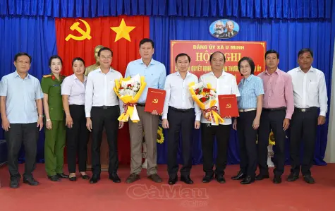 Công bố quyết định của Ban Thường vụ Tỉnh uỷ về công tác cán bộ tại xã U Minh
