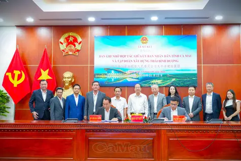 Cà Mau ký kết hợp tác với Tập đoàn Xây dựng Thái Bình Dương