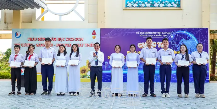 6 dự án xuất sắc của học sinh Cà Mau dự Cuộc thi Khoa học kỹ thuật cấp quốc gia