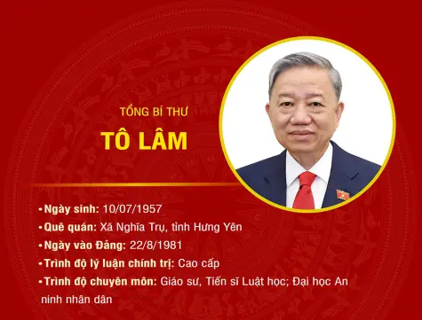 Tiểu sử Tổng Bí thư Tô Lâm