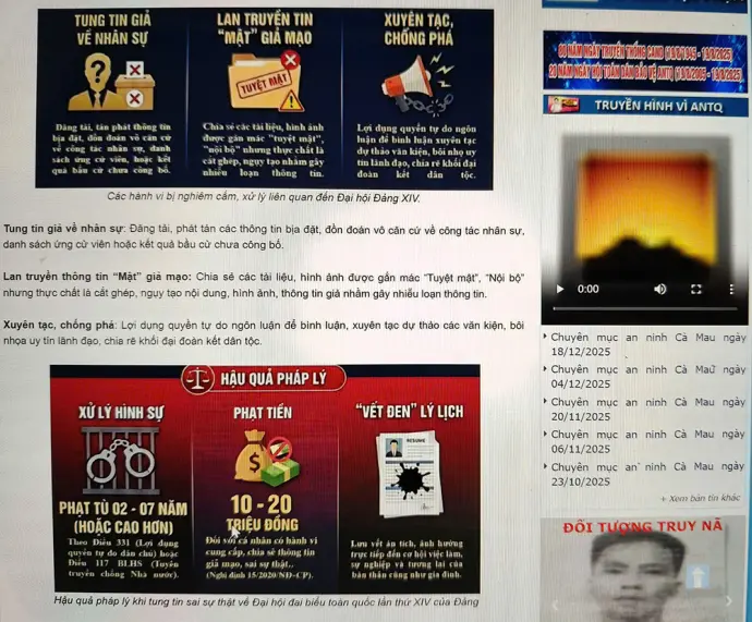 Cảnh giác trước thông tin sai lệch về Đại hội XIV của Đảng