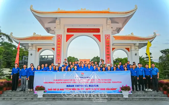 Tuổi trẻ Cà Mau trọn niềm tin yêu dưới lá cờ vẻ vang của Đảng