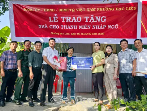 Hỗ trợ nhà ở cho gia đình thanh niên nhập ngũ hoàn cảnh khó khăn