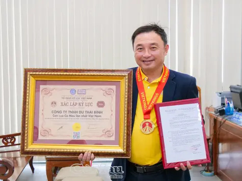 Cua Cà Mau được xác lập kỷ lục Việt Nam