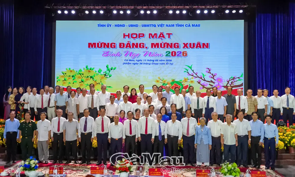 Cà Mau họp mặt mừng Đảng, mừng Xuân Bính Ngọ 2026