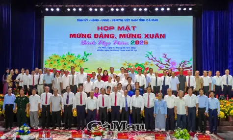 Cà Mau họp mặt mừng Đảng, mừng Xuân Bính Ngọ 2026