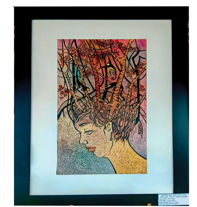 Sắc xuân trên từng nét cọ