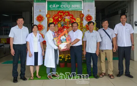 Lãnh đạo tỉnh thăm, chúc Tết các cơ sở y tế tuyến đầu