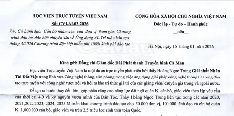 Cẩn trọng với chương trình đào tạo AI gắn mác học viện