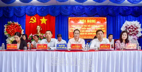 Hội nghị tiếp xúc cử tri với những người ứng cử ĐBQH và đại biểu HĐND tỉnh