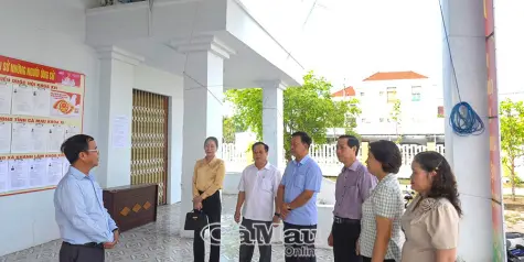 Đoàn công tác Tỉnh uỷ khảo sát công tác chuẩn bị bầu cử tại xã Khánh Lâm