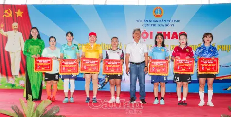 Tòa án nhân dân Cụm thi đua số VI thi đấu giao lưu bóng đá nữ mừng 8/3