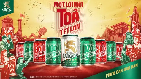 Bia Saigon tái định nghĩa “Tết lớn”: Những “lời mời” nhỏ mở ra niềm vui gắn kết ngày đầu năm