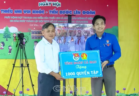 Hơn 200 thiếu nhi Cà Mau tham gia Ngày hội “Thiếu nhi vui khoẻ - Tiến bước lên Đoàn”