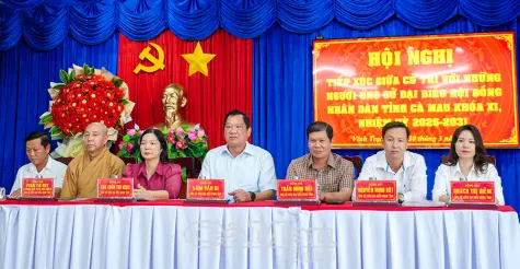 Ứng cử viên đại biểu Quốc hội và HĐND tỉnh tiếp xúc, vận động bầu cử