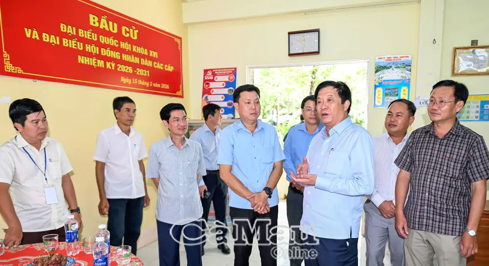 Đoàn kiểm tra, giám sát của Bộ Chính trị, Ban Bí thư làm việc tại Cà Mau