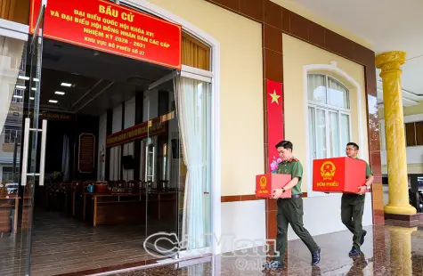 Công an tỉnh Cà Mau sẵn sàng “nhiệm vụ kép” cho ngày bầu cử