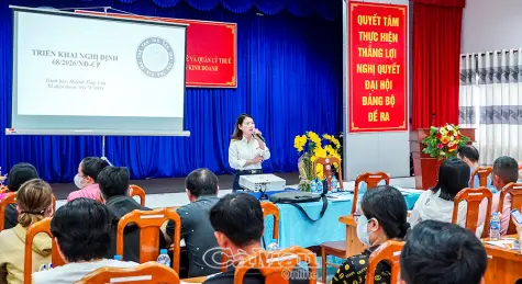 Gần 200 hộ kinh doanh tham gia tập huấn chính sách thuế mới