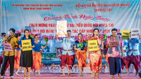 Sắc màu nghệ thuật chào mừng ngày hội toàn dân