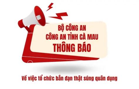 THÔNG BÁO - Về việc tổ chức bắn đạn thật súng quân dụng