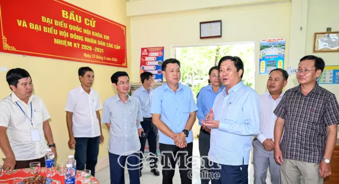 Đoàn kiểm tra, giám sát của Bộ Chính trị, Ban Bí thư làm việc tại Cà Mau