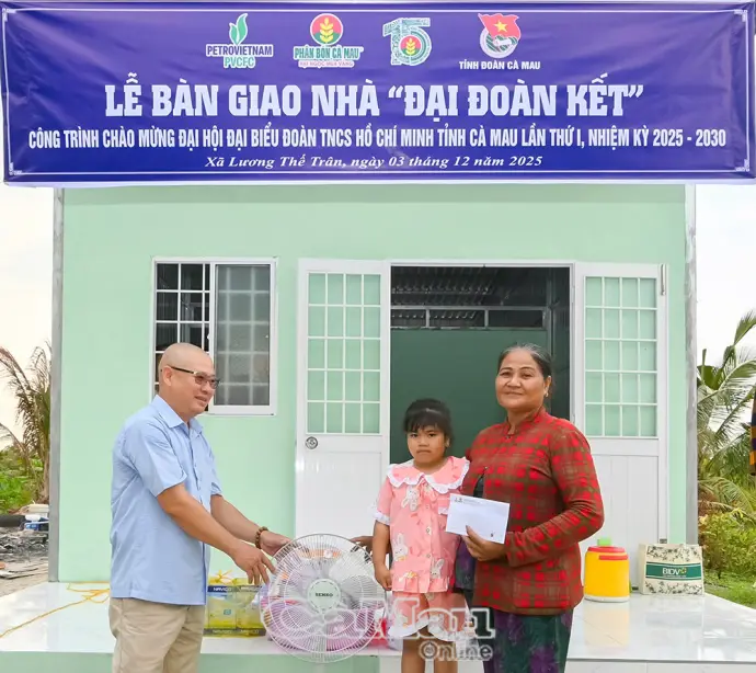 Tuổi trẻ Cà Mau chung tay dựng xây mái ấm cho người nghèo