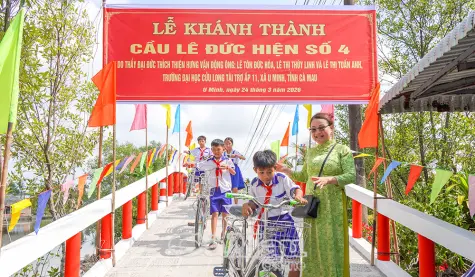 Nhịp cầu mới - niềm vui mới nơi vùng quê