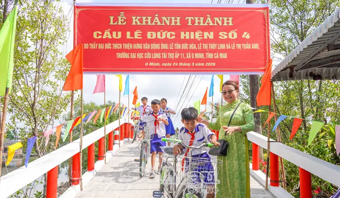 Nhịp cầu mới - niềm vui mới nơi vùng quê