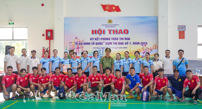 Sôi nổi hội thao Cụm thi đua số 7, Bộ Công an tại Cà Mau