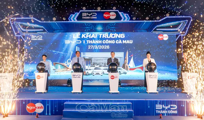 Showroom 4S BYD Thành Công Cà Mau: Giải pháp "di chuyển xanh”