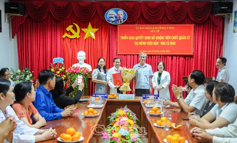 Bác sĩ CKII Trương Minh Kiển được bổ nhiệm làm Giám đốc Bệnh viện Sản - Nhi Cà Mau