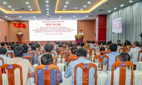 Ngành Giáo dục Cà Mau: Đưa văn hoá trở thành nền tảng phát triển con người toàn diện