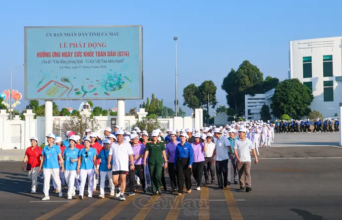 Cà Mau hành động vì sức khoẻ và hạnh phúc Nhân dân